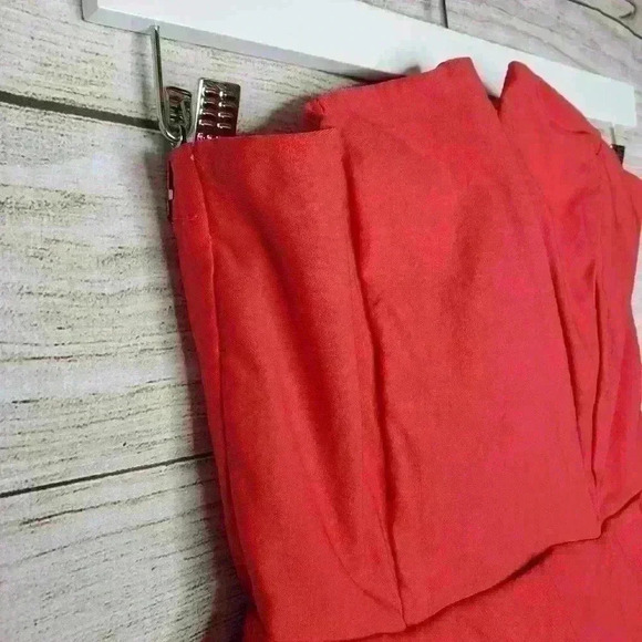 LULUS Exclusive Forget Me Notch Strapless Red Dress peplum waist size small - Picture 8 of 9